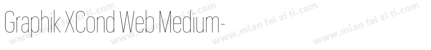 Graphik XCond Web Medium字体转换
